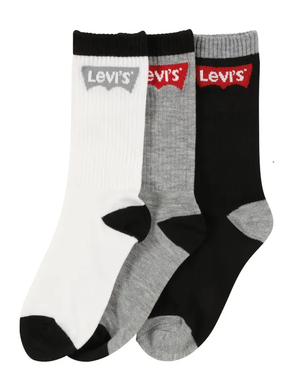Levi's Kids Levi's Kids Čarape  siva / crvena / crna / bijela