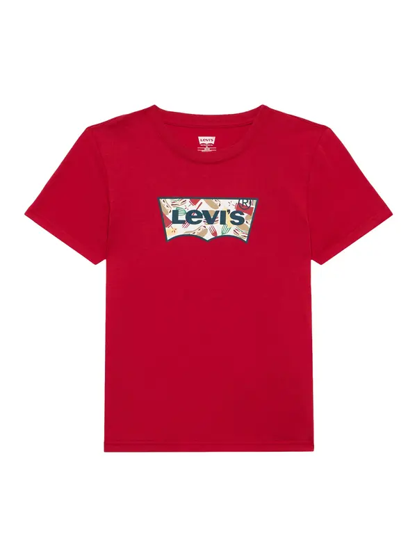 Levi's Kids Levi's Kids Majica 'BARBECUE BATWING'  bež / noćno plava / crvena / bijela
