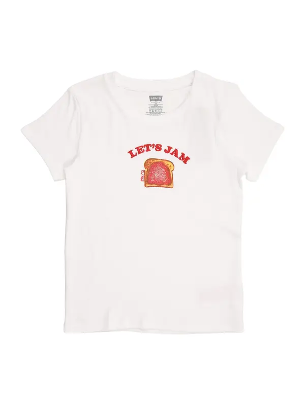 Levi's Kids Levi's Kids Majica 'RIB MEET AND GREET JAM'  crvena / bijela