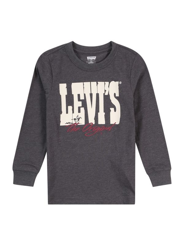 Levi's Kids Levi's Kids Majica  svijetlobež / antracit siva / trešnja crvena