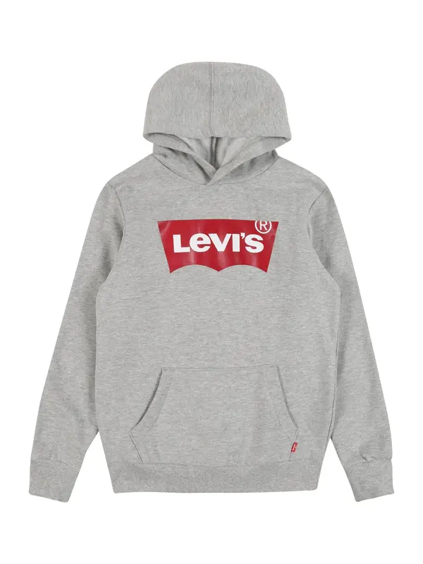 Levi's Kids Levi's Kids Sweater majica 'Batwing'  siva melange / crvena / bijela