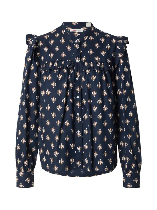 LEVI'S ® LEVI'S ® Bluza 'Gianna LS Blouse'  tamno plava / maslinasta / pastelno ljubičasta / svijetlonarančasta