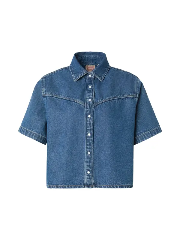 Levi's LEVI'S ® Bluza 'Logan Short Sleeve Denim Shirt'  plavi traper