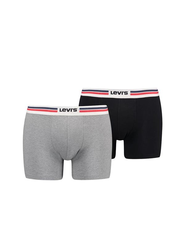 LEVI'S ® LEVI'S ® Bokserice  siva melange / crvena / crna / bijela