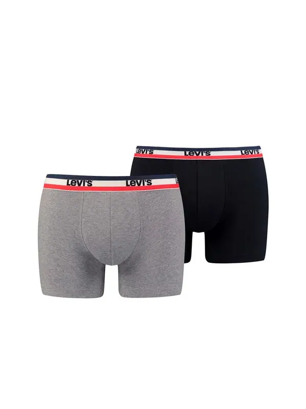 LEVI'S ® LEVI'S ® Bokserice  siva melange / svijetlo crvena / crna / bijela