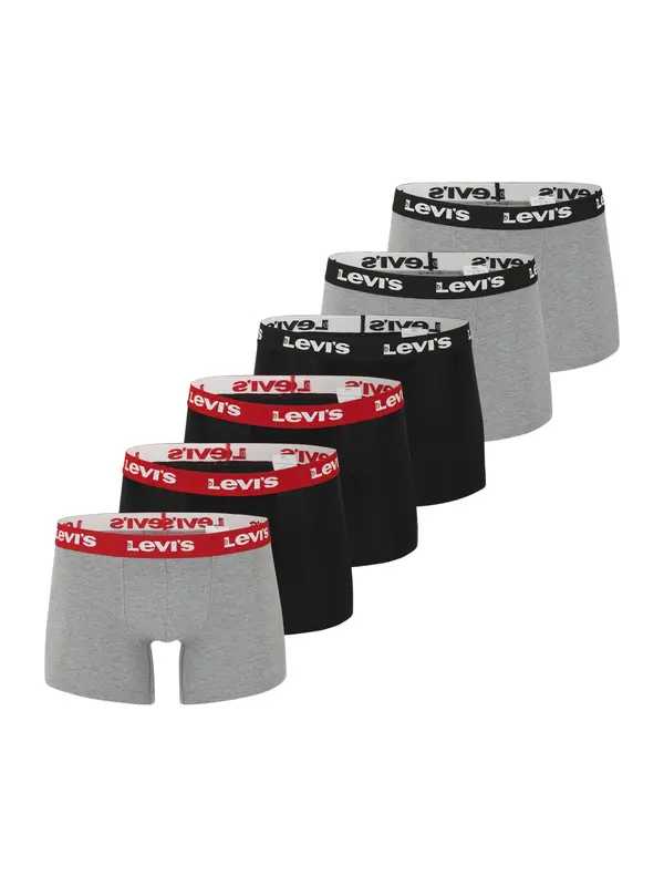 LEVI'S ® LEVI'S ® Bokserice  svijetlosiva / crvena / crna / bijela