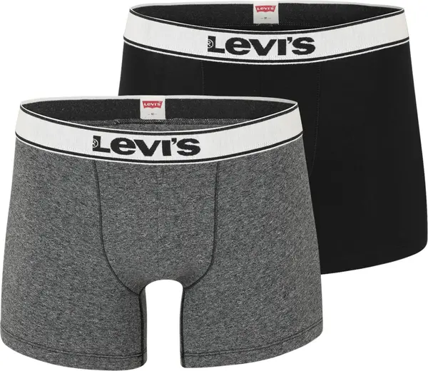 Levi's LEVI'S ® Bokserice 'VNTG HTR'  siva melange / crna / bijela