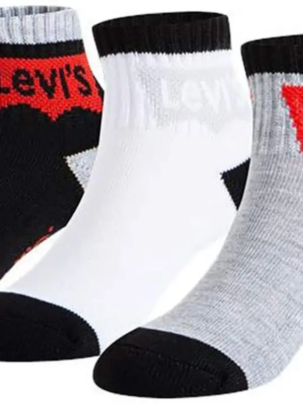Levi's LEVI'S ® Čarape  siva melange / crvena / crna / bijela