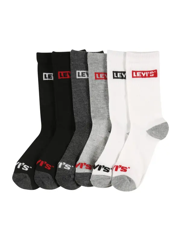 Levi's LEVI'S ® Čarape  siva melange / crvena / crna / bijela