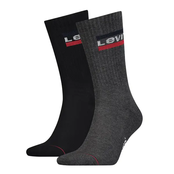 LEVI'S ® LEVI'S ® Čarape  tamo siva / crvena / crna / bijela