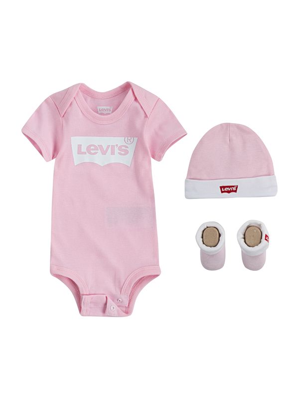 LEVI'S ® LEVI'S ® Dječji bodi 'Classic Batwing Infant 3pc Set'  roza