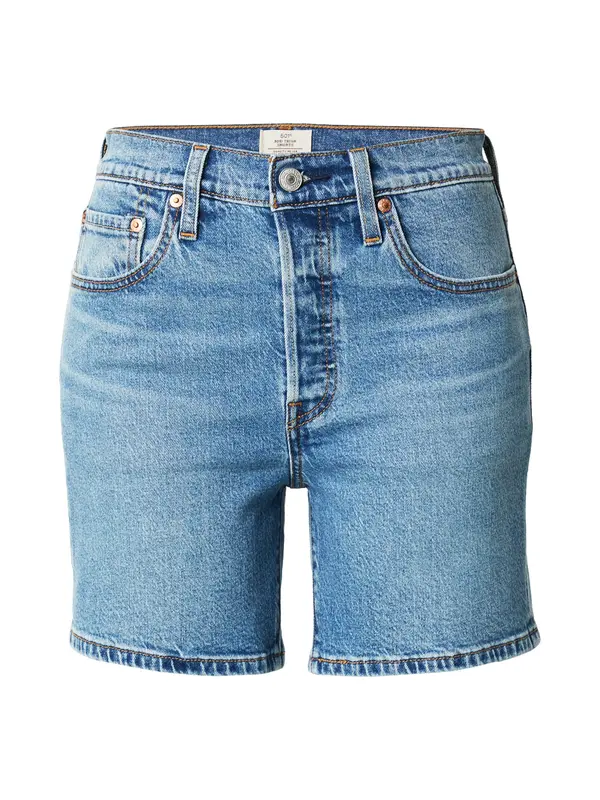 Levi's LEVI'S ® Hlače '501® Mid Thigh Lightweight Shorts'  plavi traper
