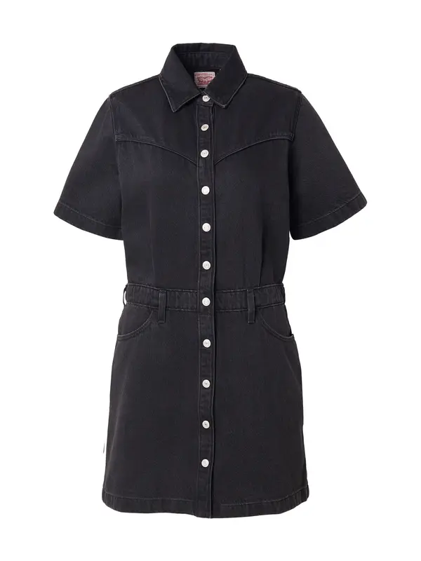 Levi's LEVI'S ® Košulja haljina 'Short Sleeve Logan Western Dress'  crni traper