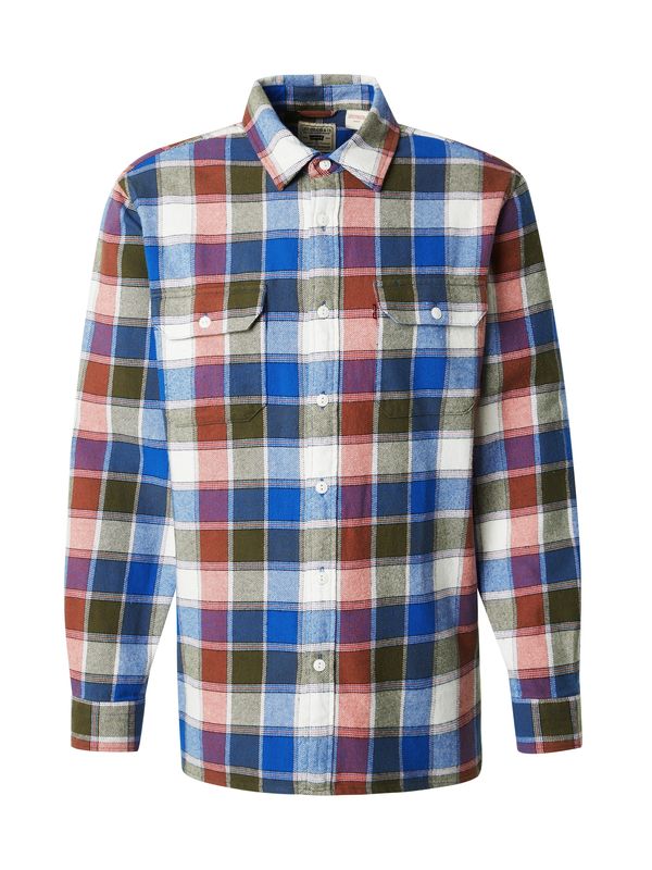 LEVI'S ® LEVI'S ® Košulja 'JACKSONWORKER'  kraljevsko plava / maslinasta / crvena / bijela