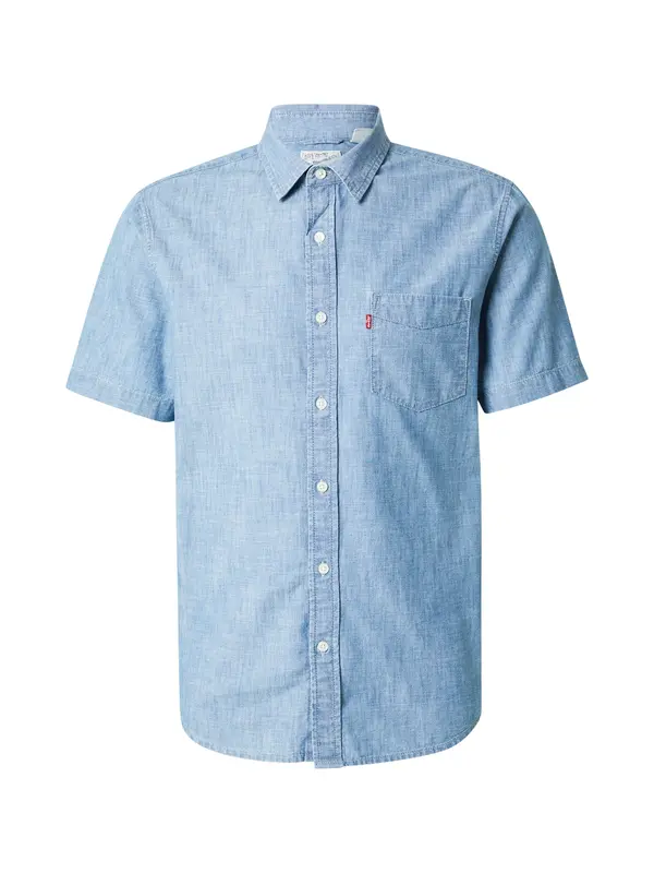 Levi's LEVI'S ® Košulja 'Short Sleeve Sunset One Pocket Standard Fit Shirt'  plavi traper