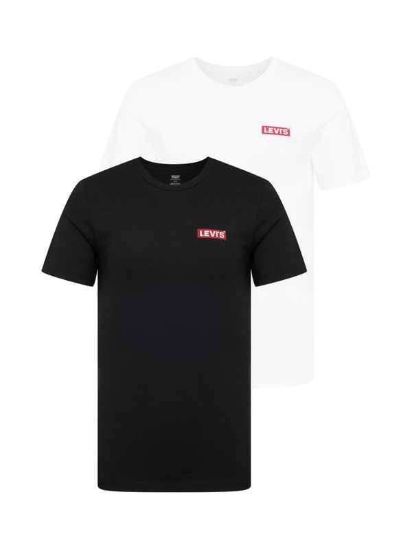 Levi's LEVI'S ® Majica '2Pk Crewneck Graphic'  crvena / crna / bijela