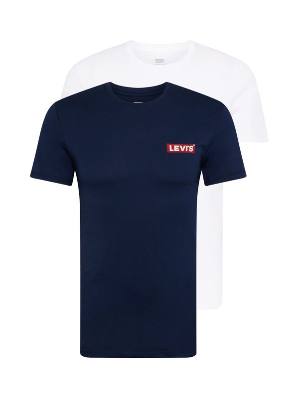 Levi's LEVI'S ® Majica '2Pk Crewneck Graphic'  mornarsko plava / krvavo crvena / bijela