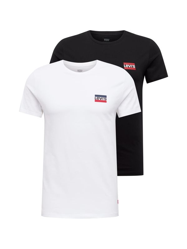 Levi's LEVI'S ® Majica '2Pk Crewneck Graphic'  morsko plava / crvena / crna / bijela