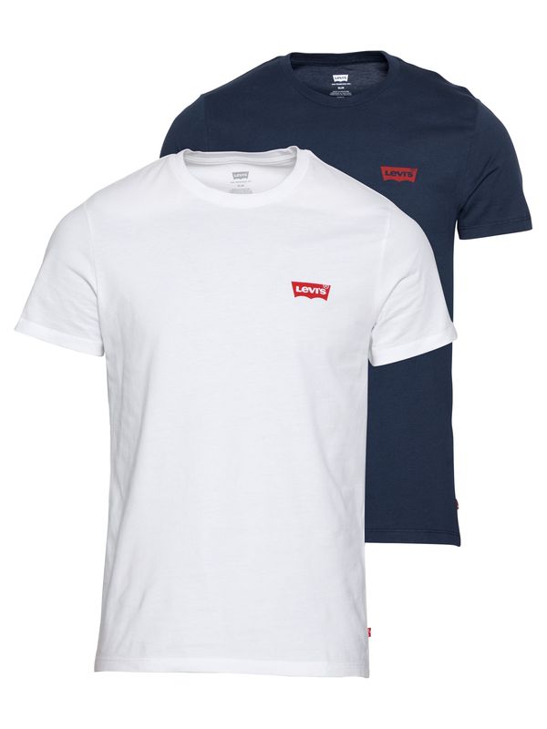 Levi's LEVI'S ® Majica '2Pk Crewneck Graphic'  noćno plava / crvena / bijela