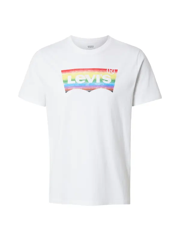 LEVI'S ® LEVI'S ® Majica 'COMMUNITY'  svijetloplava / žuta / krvavo crvena / bijela