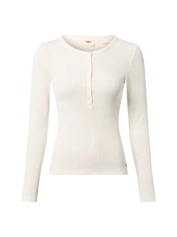 LEVI'S ® LEVI'S ® Majica 'Dry Goods Waffle Henley'  bijela