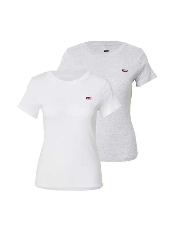 Levi's LEVI'S ® Majica 'Essential'  siva / crvena / bijela