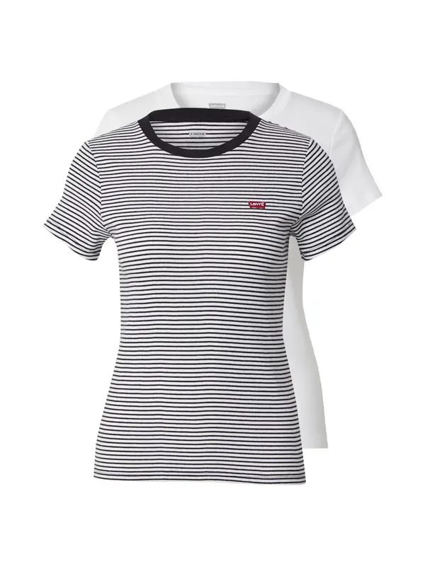 Levi's LEVI'S ® Majica 'Essential Tee (2-Pack)'  crna / bijela