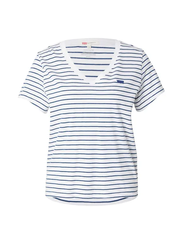 Levi's LEVI'S ® Majica 'Favorite Cotton V-Neck Tee'  mornarsko plava / bijela