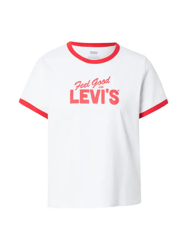 LEVI'S ® LEVI'S ® Majica 'FAVORITE'  crvena / svijetlocrvena / bijela