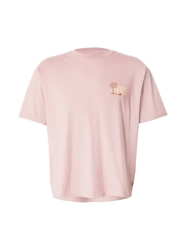 LEVI'S ® LEVI'S ® Majica 'Graphic Boxy Tee'  smeđa / svijetložuta / roza