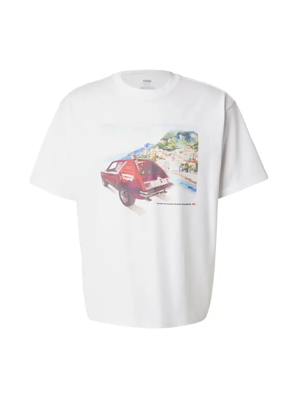 LEVI'S ® LEVI'S ® Majica 'Graphic Boxy Tee'  svijetloplava / crvena / crna / bijela