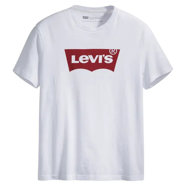 LEVI'S ® LEVI'S ® Majica 'Graphic Set-In Neck T-Shirt'  crvena / bijela