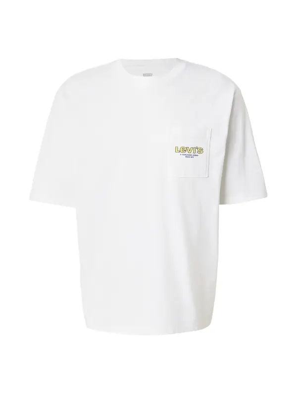 Levi's LEVI'S ® Majica 'Half-Sleeve Graphic Pocket Tee'  plava / žuta / crvena / bijela