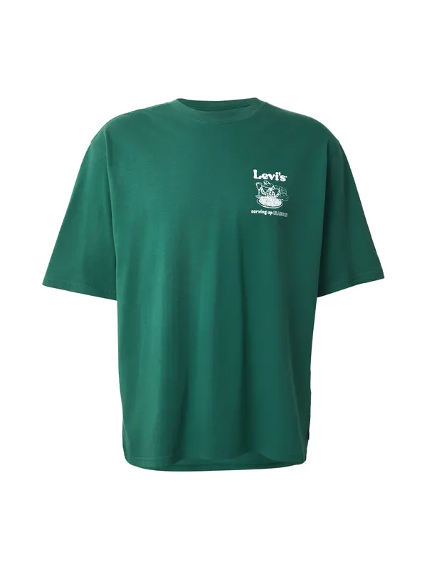 Levi's LEVI'S ® Majica 'Half Sleeve Tee'  kraljevski zelena / bijela