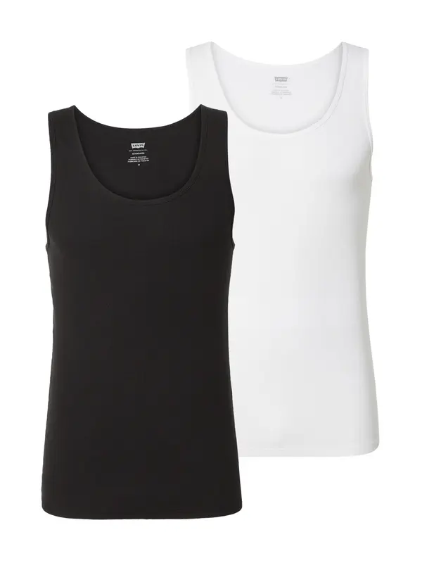 Levi's LEVI'S ® Majica 'Levi's® Pride Rib Tank - 2 Pack'  crna / bijela