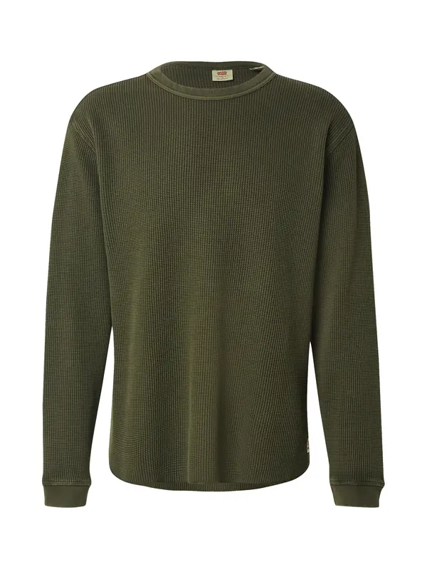 LEVI'S ® LEVI'S ® Majica 'Long Sleeve Relaxed Thermal Tee'  kraljevski zelena