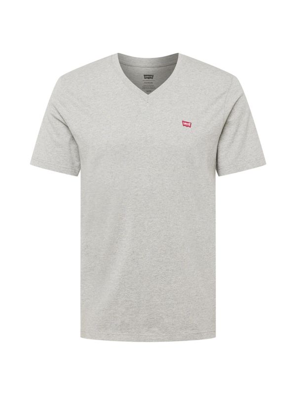 Levi's LEVI'S ® Majica 'Original HM Vneck'  siva / crvena