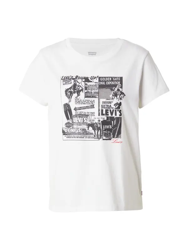 Levi's LEVI'S ® Majica 'Perfect Tee'  crna / bijela