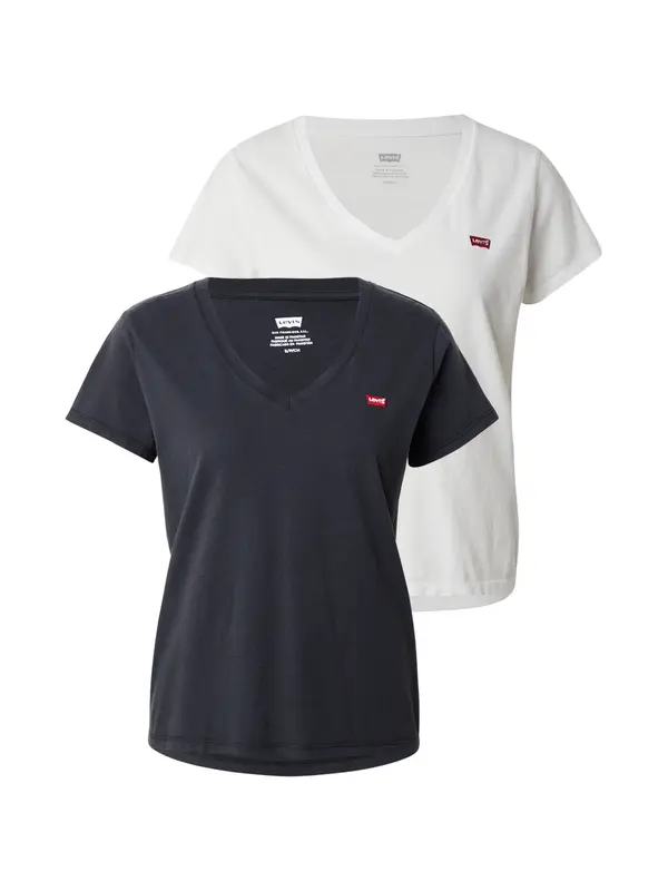 Levi's LEVI'S ® Majica 'Perfect V-Neck Tee (2-Pack)'  bijela