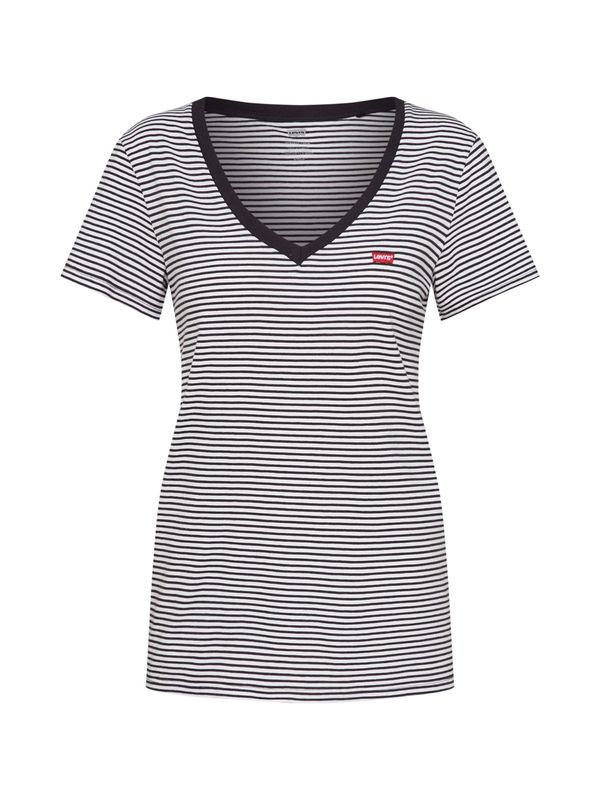 LEVI'S ® LEVI'S ® Majica 'Perfect Vneck'  tamo siva / bijela