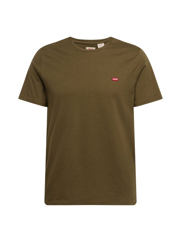 Levi's LEVI'S ® Majica 'SS Original HM Tee'  maslinasta / crvena / bijela