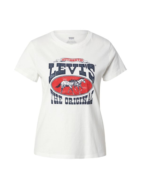 LEVI'S ® LEVI'S ® Majica 'THE PERFECT'  morsko plava / svijetlo crvena / bijela