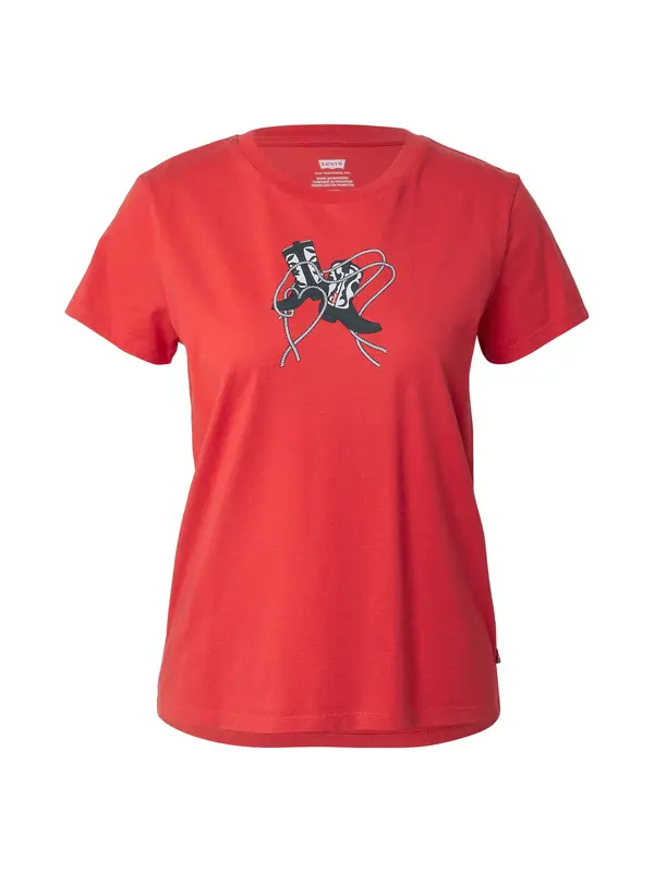 Levi's LEVI'S ® Majica 'The Perfect Tee'  crvena / crna / bijela