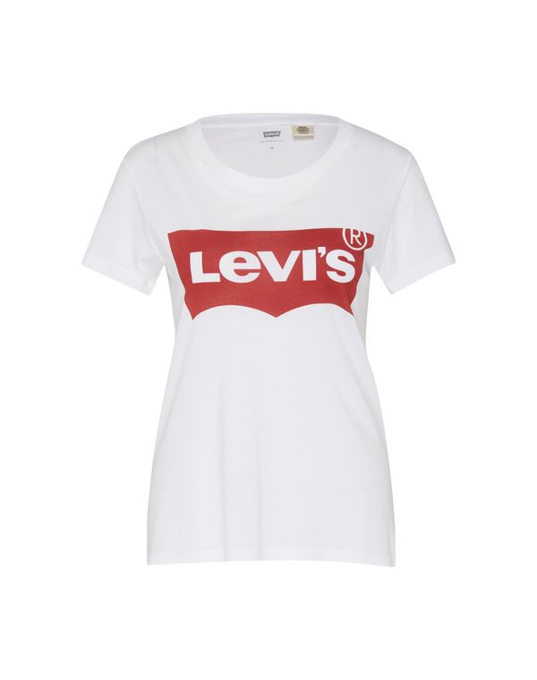 Levi's LEVI'S ® Majica 'The Perfect Tee'  crvena / prljavo bijela