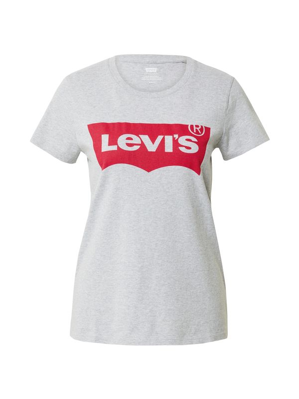 LEVI'S ® LEVI'S ® Majica 'The Perfect Tee'  siva melange / crvena