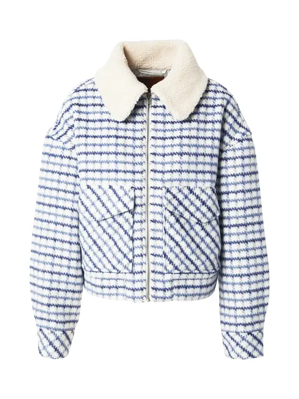 LEVI'S ® LEVI'S ® Prijelazna jakna 'Shrunken '90s Wool Trucker Jacket'  mornarsko plava / kraljevsko plava / golublje plava / bijela