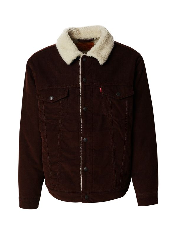 LEVI'S ® LEVI'S ® Prijelazna jakna  tamno smeđa / crvena / vuneno bijela