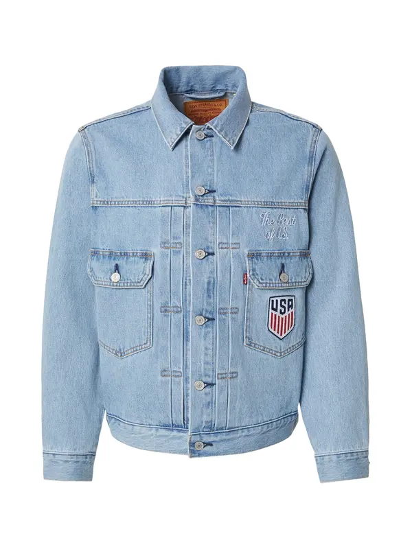 LEVI'S ® LEVI'S ® Prijelazna jakna 'WC TYPE II'  mornarsko plava / svijetloplava / crvena / bijela