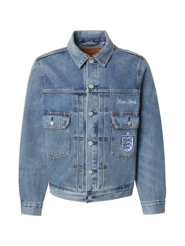 LEVI'S ® LEVI'S ® Prijelazna jakna 'WC TYPE II'  plavi traper / crvena / bijela
