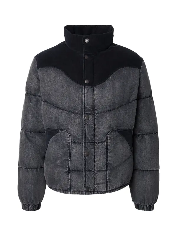 Levi's LEVI'S ® Prijelazna jakna 'Wild West Short Puffer Jacket'  crna / crni traper